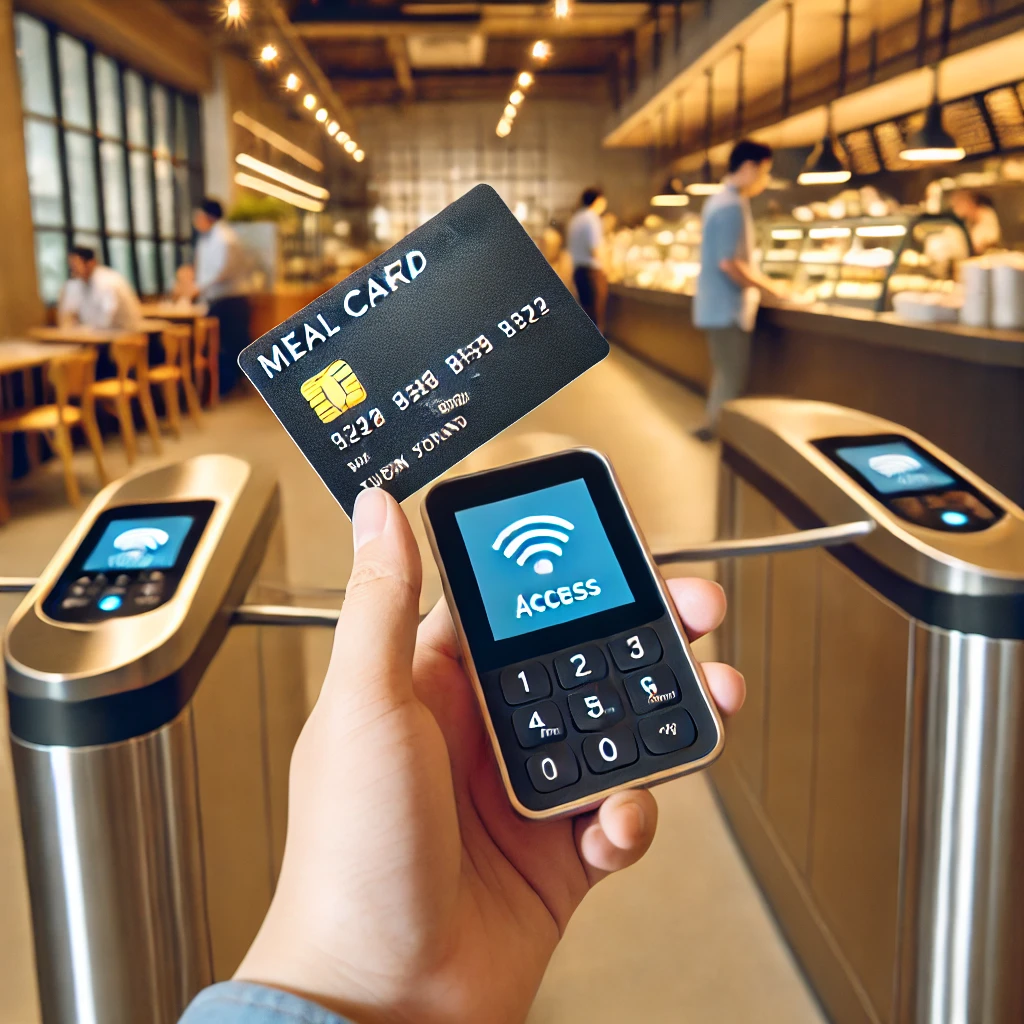 TURNSTILE Based  Canteen Meal Card System